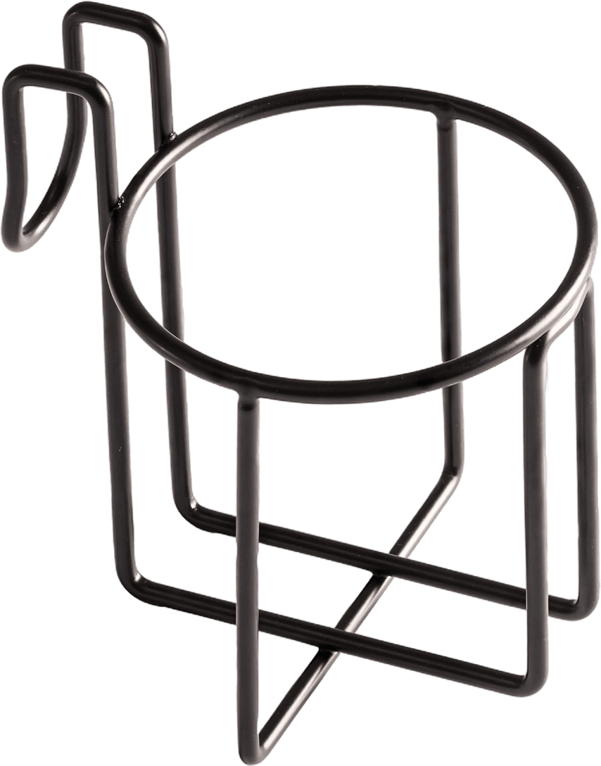 RUGA single cup holder, a wire cradle that clips to the cooler