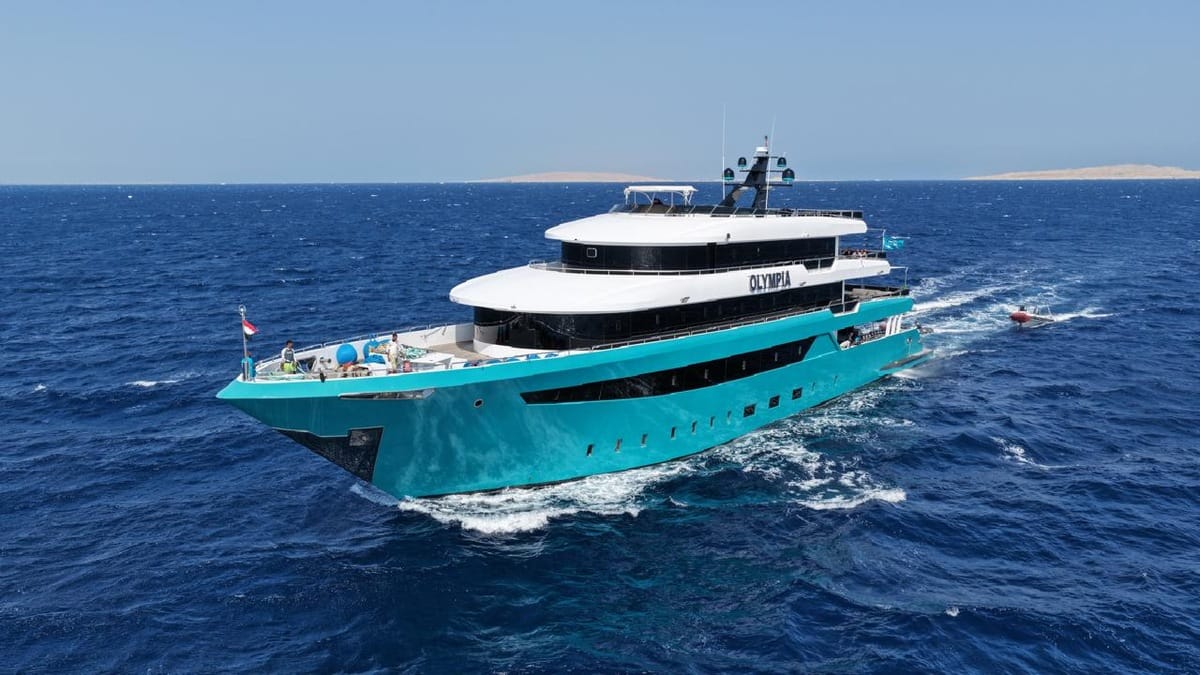 Olympia at sea