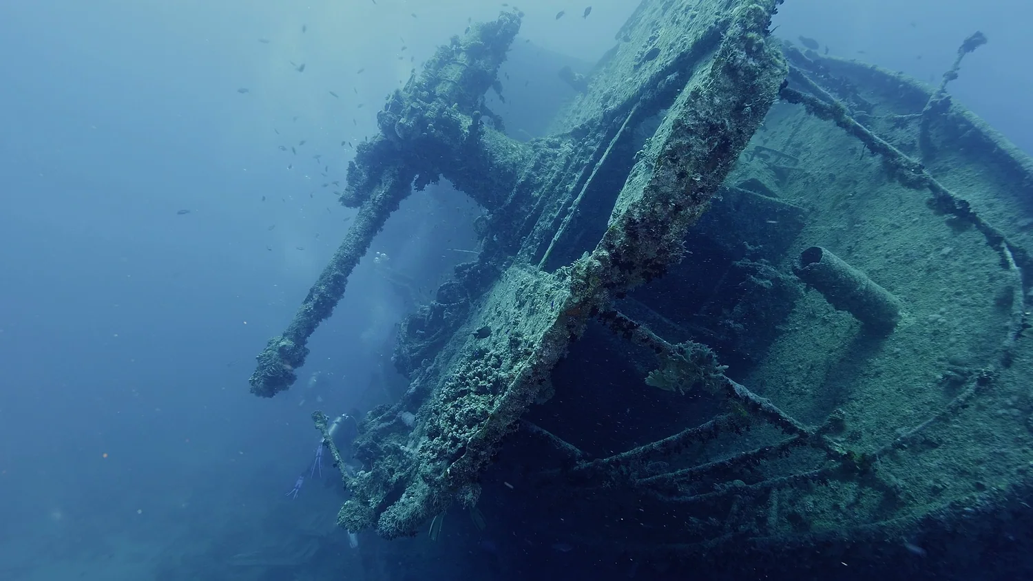 Thistlegorm superstructure from the seabed
