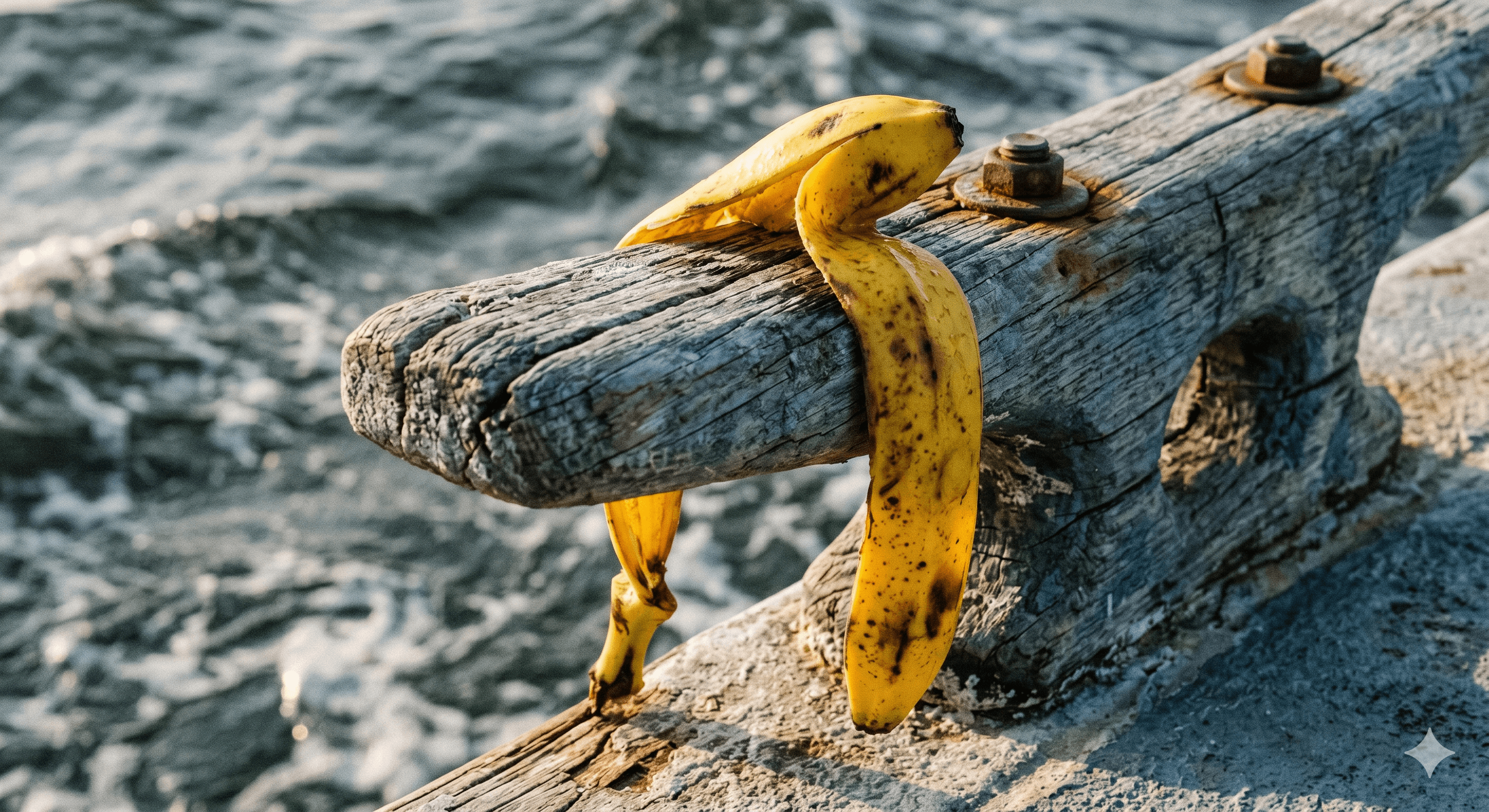 Bananas on a fishing boat deck