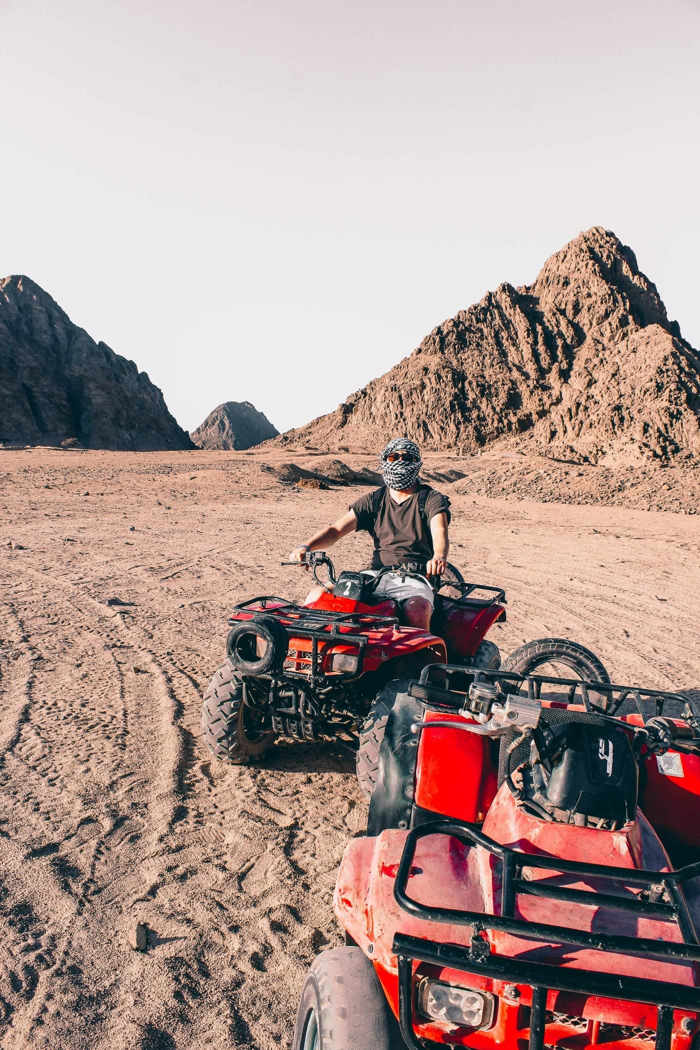 Quad bikes in the Sinai desert behind Sharm El Sheikh