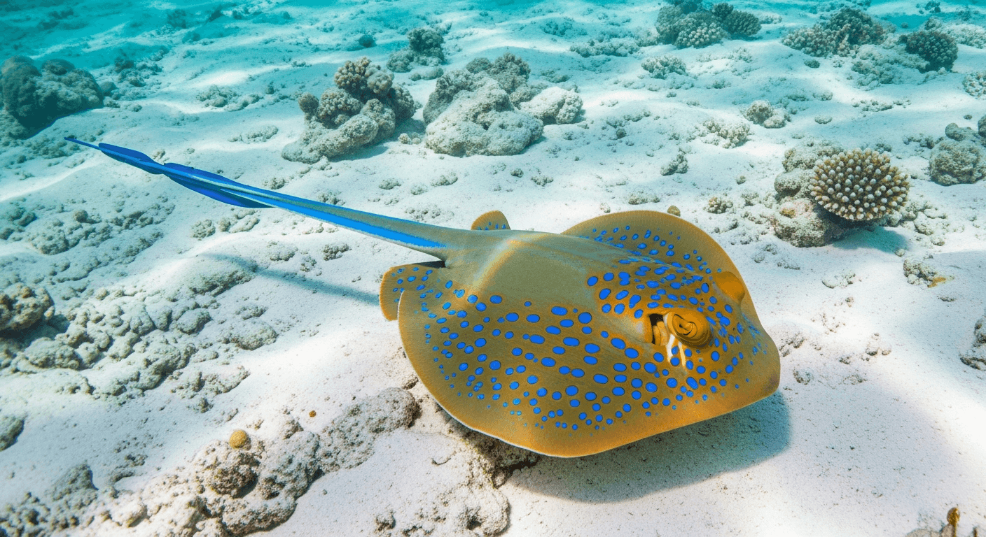 Blue Spotted Stingray